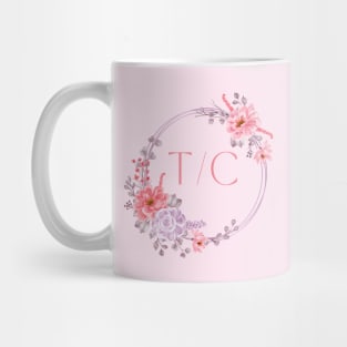 Logo Collection - Tanglewood Creations Logo (Flower Crown & Initials) Mug